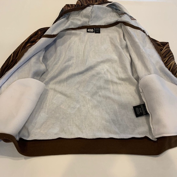***SOLD***STAR WARS Chewbacca Full Zippered Hoodie Lightweight Jacket Size Small - Picture 9 of 10